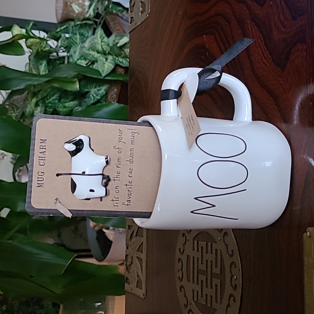 Rae Dunn Moo Mug & Cow Mug Charm